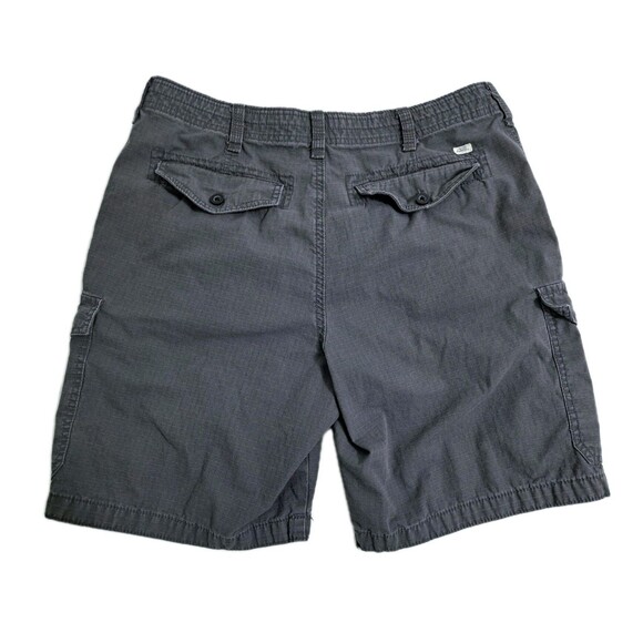 Izod Cargo Shorts Mens 32 Gray Safari Utility Pockets Outdoor Work Ripstop Fish - Picture 5 of 9